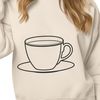 Free SVG Clip Art Teapot and Cup Set A simple teacup design in vector format, ideal for digital crafting projects.