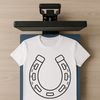 SVG horse shoe for commercial use with Cricut compatibility