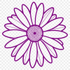 Beautiful Daisy SVG Clip Art Design A simple daisy flower design created as a scalable vector graphic (SVG) for easy editing and customization.