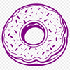 Delicious Ring-Shaped Treat Vector Design A vector design featuring a classic ring-shaped dessert with a hole in the middle.