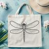 Insect Illustration with Delicate Wings An illustration of a dragonfly with delicate wings, created using scalable design principles.