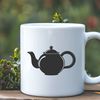 Free Vector Art Teacup Design SVG vector art illustration of a teapot with handle and spout.