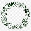 Intricate Wreath Clip Art SVG File Floral SVG wreath design with intricate details and customizable shapes.