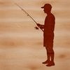 SVG fishing rod illustration for Cricut and laser cutting