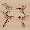 Colorful Flying Bird SVG A colorful illustration of a hummingbird in flight, ideal for craft projects and vector designs.