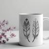 White Feather Illustration Vector Graphics A single white feather illustration in a vector format.