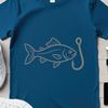 SVG fish hook for cutting machine and web design