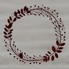 An SVG graphic illustration of a circular floral arrangement.