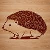 Small Mammal SVG Design A graphic representation of a small mammal commonly found in gardens and forests, designed as a digital image.