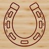 SVG horse shoe vector art for cut files and laser cutting