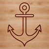 Free Anchor Vector Image A simple line drawing of an anchor symbol used in nautical navigation and cruise ship design.