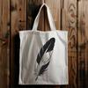 A single white feather with a subtle texture and gentle curves, suitable for various design applications.