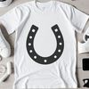 Horse shoe SVG stencil for laser engraving and web design