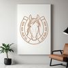 Vector horse shoe cut file for Cricut and laser cutter