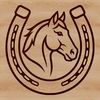 SVG horse shoe file for Cricut cutting machine