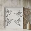 Beautiful Hummingbird Clip Art Vector A colorful hummingbird illustration in vector format, suitable for digital design projects.