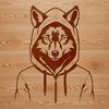 Free Vector Graphic of a Wolf in Nature A detailed illustration of a wolf in a natural habitat.