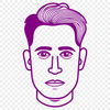 Male Graphic Element Vector Illustration A male figure illustrated in vector format as a graphic design element.