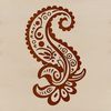 An ornate paisley pattern design element suitable for various digital applications.