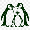 Penguin Clip Art SVG Image A digital vector graphic of a cute penguin in a natural environment.