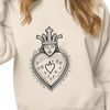 Christian Artwork SVG Download SVG illustration of the Sacred Heart, a symbol of Christian devotion.