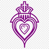 Beautiful Religious SVG Artwork A high-resolution vector illustration of the Sacred Heart icon, suitable for various design applications.