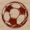 Football Design Icon A high-quality digital representation of a football ball, suitable for vector-based applications.