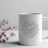 Minimalist Vector Design SVG A detailed, high-resolution vector illustration of a spider web in a clean and minimalist design.
