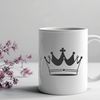 Royal Emblem Vector Art A vector crown design suitable for various applications including crafting and digital projects.