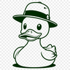 Free SVG Illustration Duck A simple line art illustration of a duck's silhouette.