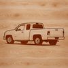 Beautiful SVG Clip Art Graphics A illustration of a classic pickup truck for use in digital design projects.