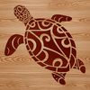 A detailed illustration of a sea turtle swimming in the ocean, suitable for vector art designs.