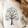 Lovely Tree Clip Art Design Illustration of a tree with leaves and branches, suitable for vector design projects.