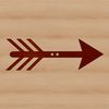 Vector arrow for Cricut and laser cutting