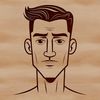 Male Silhouette in Minimal Style A high-resolution SVG silhouette of an adult man with clean lines and minimal details.