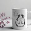 A digital illustration of a guinea pig, suitable for personal or commercial projects requiring vector art.