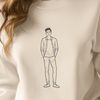 Free SVG Male Figure Design A male figure represented in 2D vector format, suitable for various digital applications.