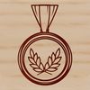 Medal Design SVG File A simple medal design with a circular shape and a flat top, suitable for vector art and cutting machine projects.