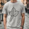 Clean Line Leaf SVG Icon A detailed illustration of a single leaf with clean lines and precise shapes, suitable for vector design projects.