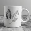 Decorative Leaf SVG File A single leaf design created in vector format for easy editing and customization.