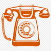 Telephone Vector Design Art A digital illustration of a telephone with a modern design, ideal for vector art projects.