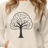 Tree Silhouette SVG Design An intricately designed tree graphic available as a scalable SVG file.