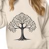A digital illustration of a tree in vector format, suitable for cutting and crafting.