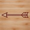Vector arrow template for Cricut and laser cutter