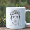 Free SVG Male Silhouette Design A simple vector design of a male figure.