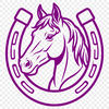 Free horse shoe SVG download for laser engrave