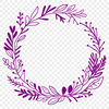Circular Floral Design in Vector Format An SVG illustration of a decorative floral arrangement in the shape of a circular wreath.