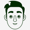 Free Illustration of a Man in Various Formats A stylized illustration of a male figure in various design formats.