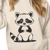 Vector Graphic of a Masked Bandit A detailed illustration of a raccoon in a vector format, suitable for cutting machines and digital design.
