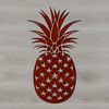 Tropical Island Vector Graphics A stylized illustration of a pineapple, suitable for graphic design and digital art projects.